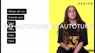 no autotune vs autotune (all my friends are fake—tate McRae)