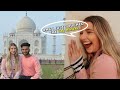 She got emotional after touching the Taj Mahal II India Vlog