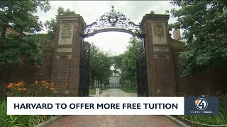 Harvard to offer more free tuition