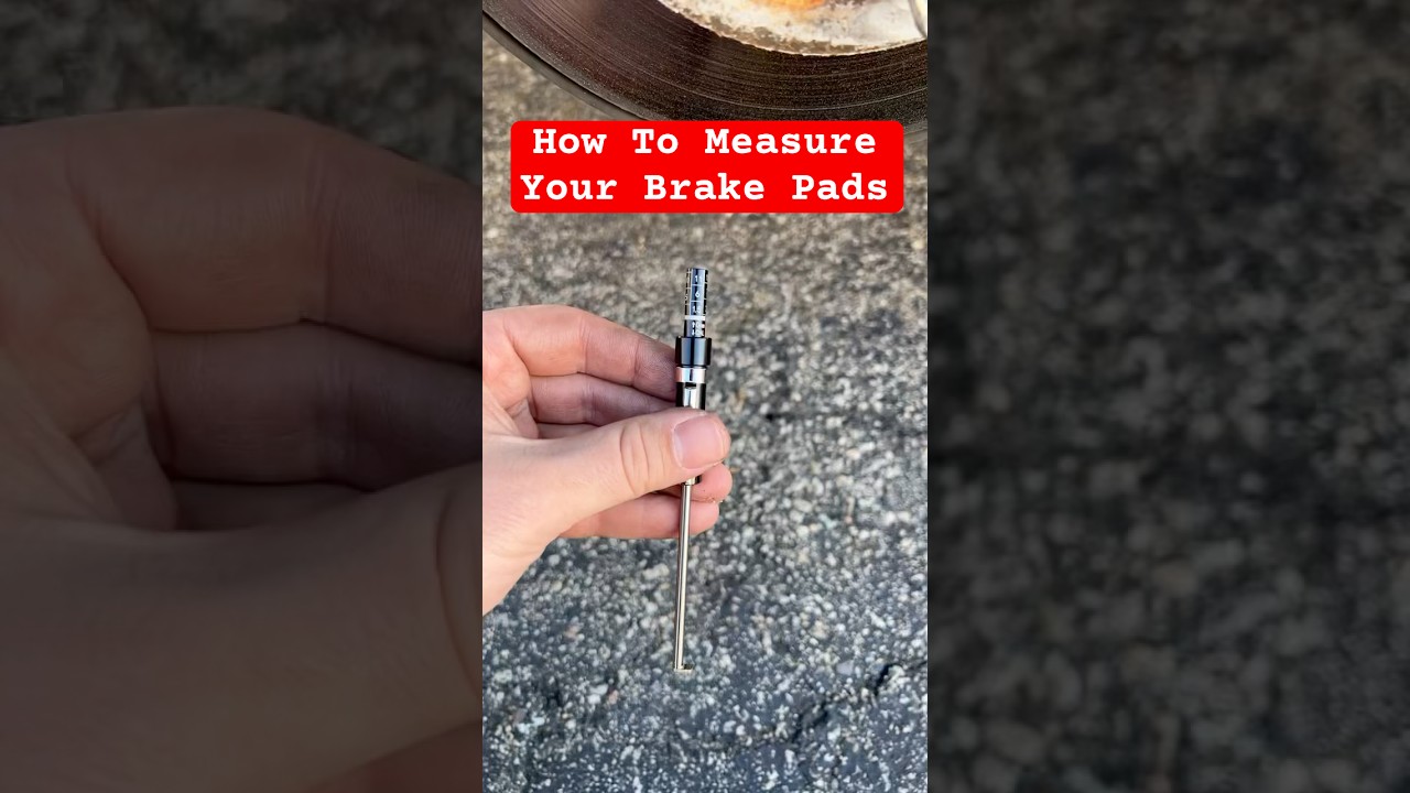 How to use a brake pad measurement tool