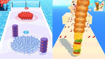 Sandwich Runner, Count Masters All Levels Android,iOS Gameplay