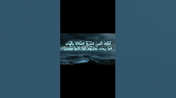 سورة البقرة اية 16 - مع صوت البحر بصوت جميل - أُوْلَئِكَ الَّذِينَ اشْتَرُوُاْ