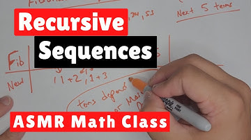 Recursive Sequences - ASMR Math Class - Male Whispers, Sharpie & Paper Sounds