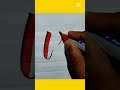 Brush lettering alphabet | calligraphy with brush pen #shorts