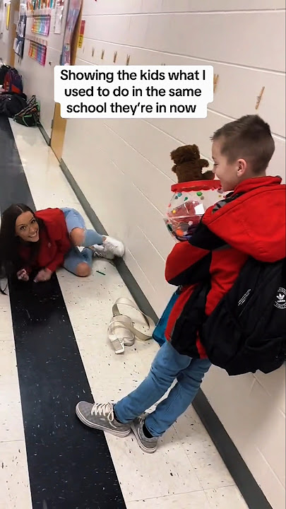Mom Recreates Her Funniest Childhood Memories at School Infront of Kids ♥️ #shorts
