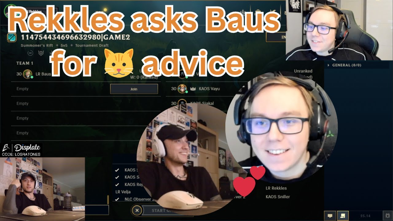 Rekkles Asks Baus for Cat Advice | WHOLESOME 🥰