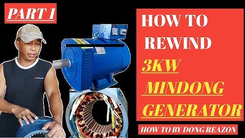 HOW TO REWIND 3KW MINDONG GENERATOR |PART 1