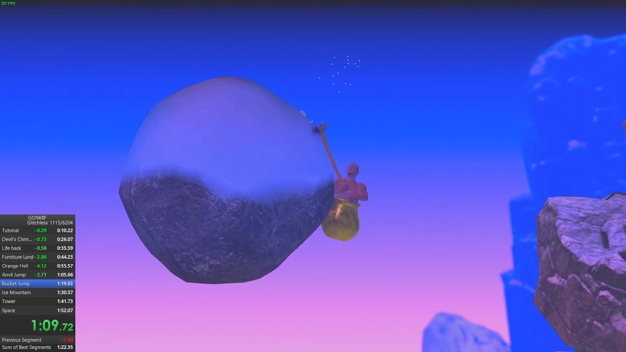 Getting Over It Speedrun 1 46 172 YouTube