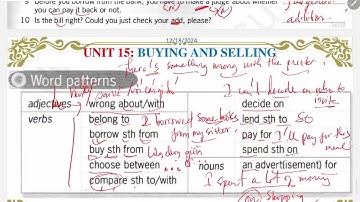 Destination B1 - Unit 15 - Word patterns