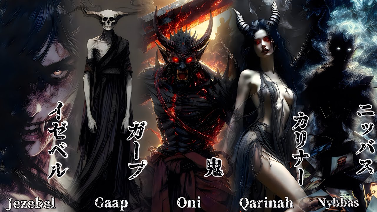 見てはいけない悪魔5選…世界が恐れた邪悪な悪魔　神 地獄解説 ①②  作業用　睡眠用