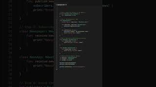 How to implement Observer pattern in Swift #swiftcode #programming Profile