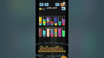level 2417 solve Water color sort