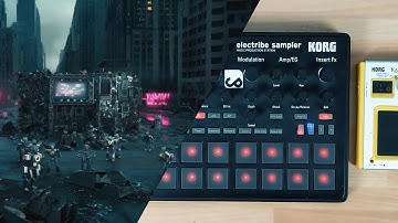 UKG / 2Step Jam with Korg Electribe 2S (Hacktribe) and Korg Kaossilator + AI Movie  "Robot City"