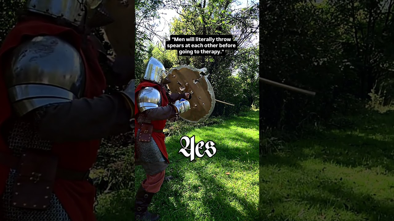 Arguably better than therapy. ⚠️DO NOT ATTEMPT⚠️ #medieval #cosplay #knight #bannerlord #kcd2