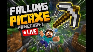 FALLING PICKAXE CHALLENGE! 😱 Can I Survive? | Minecraft LIVE #shorts