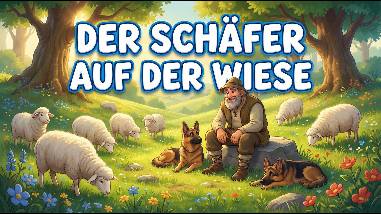 Der Schäfer auf der Wiese 🐑 Entspanntes Kinderlied zum Mitsingen