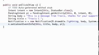 Android Application Development Tutorial   190   Setting up a Notification