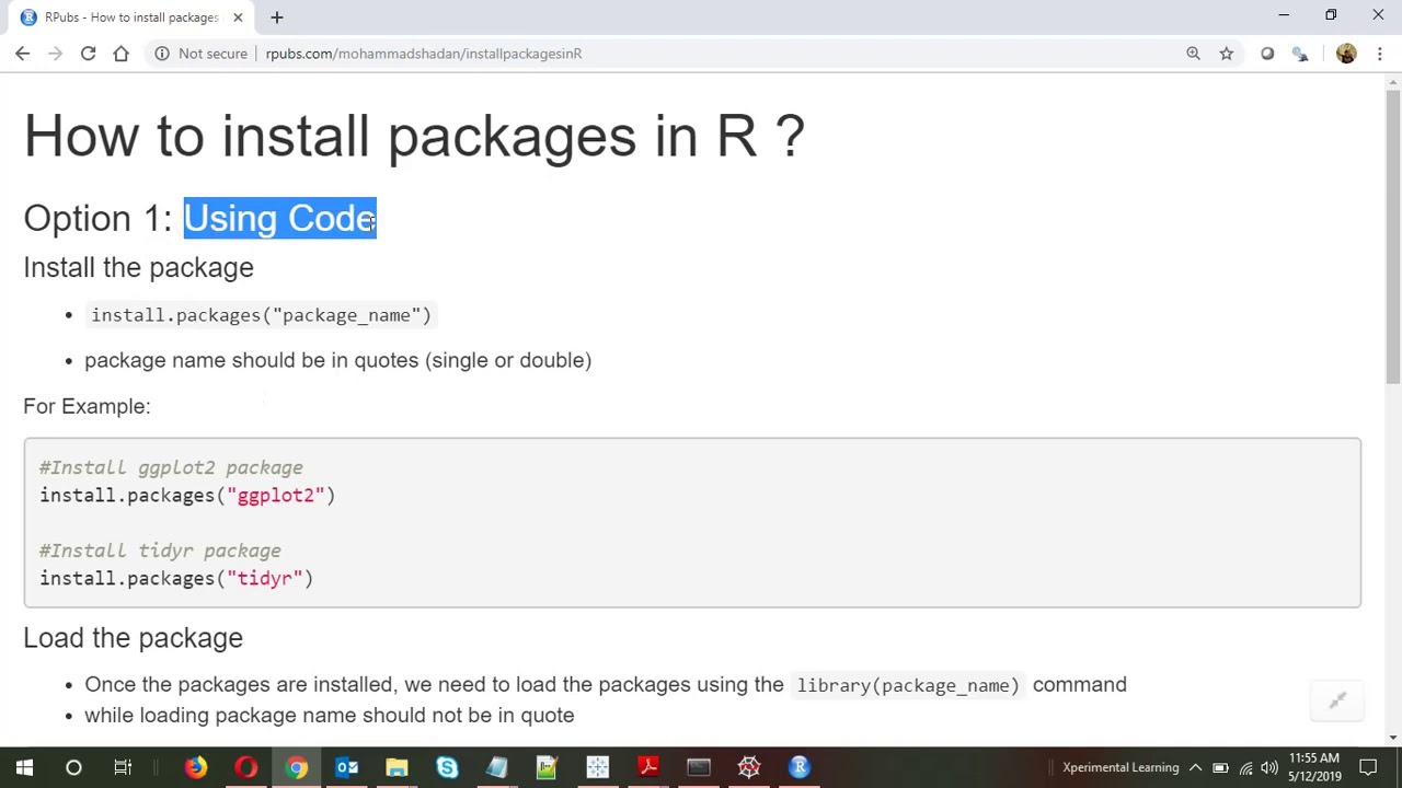 build a package in r