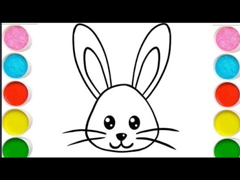 Joja Rasm Bolajonlar uchun quyoncha rasmini chizish / How to draw a hare for kids ...