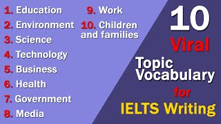 Top 10 Viral Topic Vocabulary for IELTS Writing