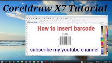 How to insert barcode in Coreldraw X7