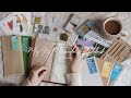 Visual diary  putting together my first travelers notebook  unboxing japanese stationery goods