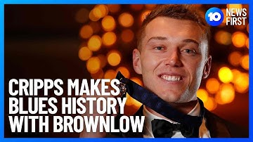 Patrick Cripps Celebrates Brownlow Medal Win In Style | 10 News First
