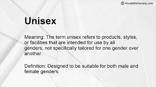 Unisex Meaning