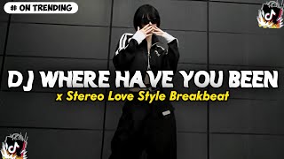 DJ WHERE HAVE YOU BEEN X STEREO LOVE STYLE BREAKBEAT 🎵 SOUND VIRAL TIKTOK TERBARU 2026 BY BORLEN RMX