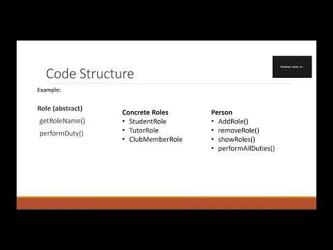 Francisco Hernandez's Role Object Pattern Presentation