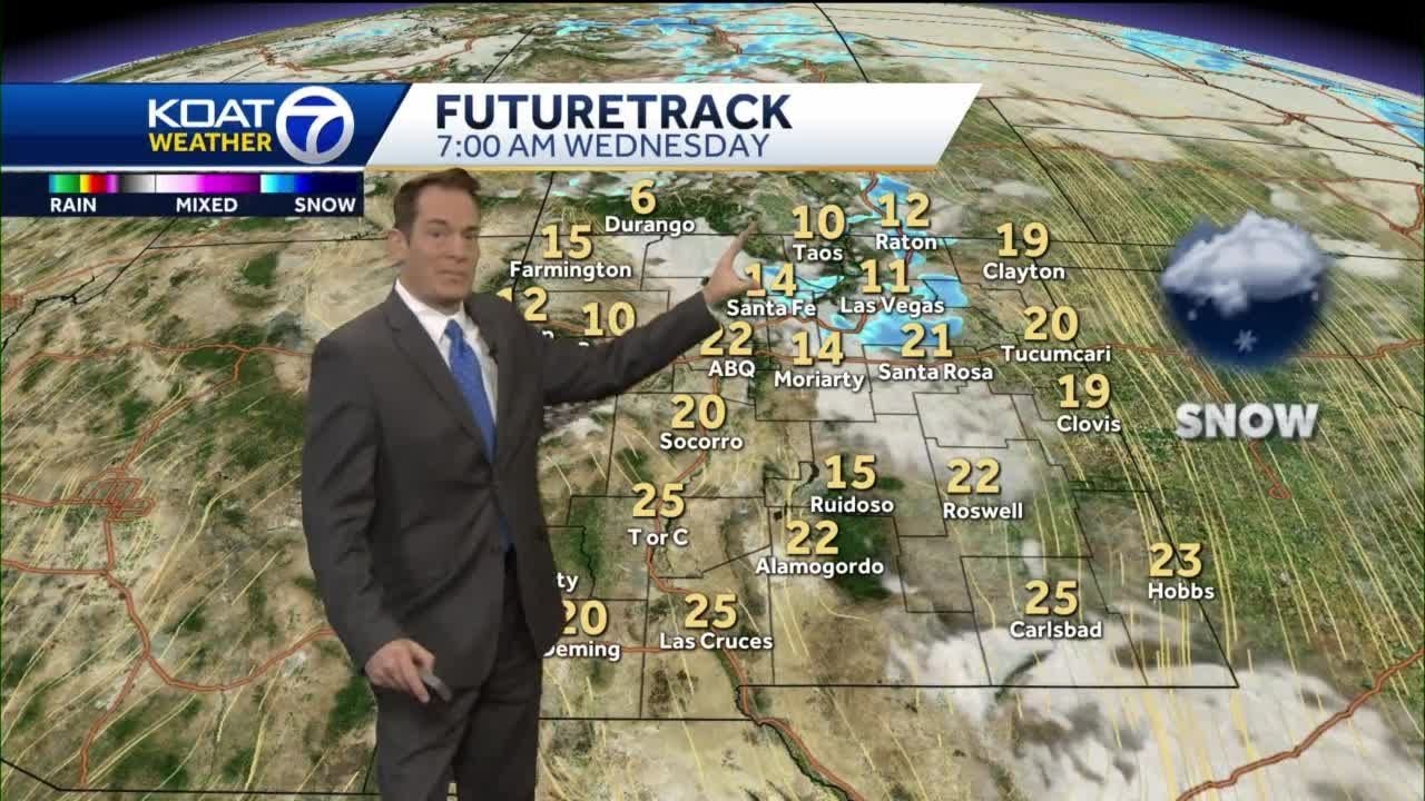 As snow moves out, bitter cold settles in for the rest of the week ...