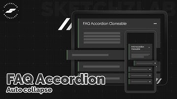 FAQ Accordion Auto Collapse - Webflow Cloneable - SketchzLab