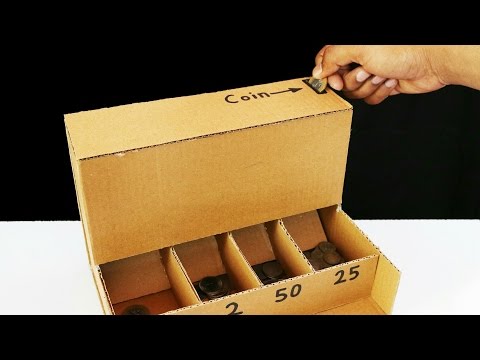 DIY Coin Sorting Machine From Cardboard