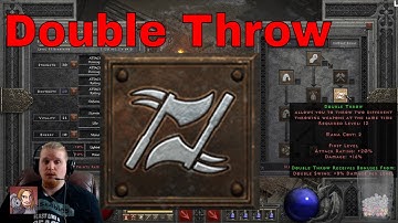 D2R Skills & Abilities - Double Throw (Barbarian Combat Skills)