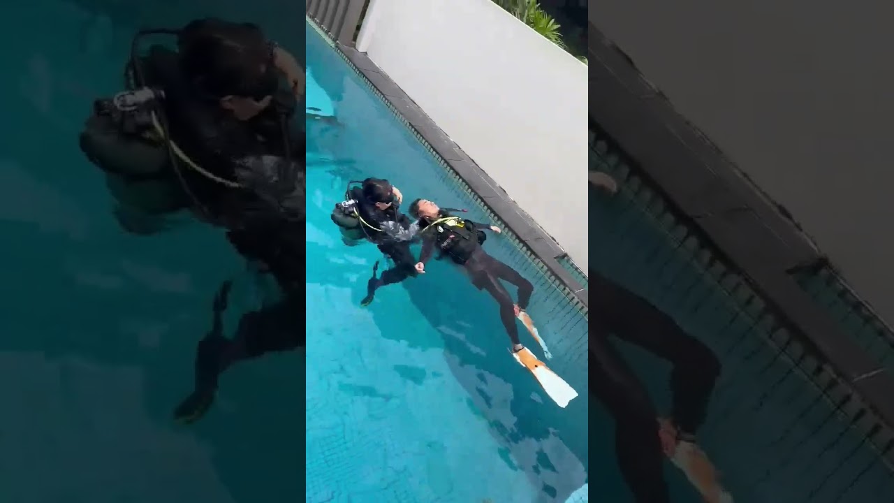 Training Part 1. Drownproofing Water Survival Course and Rescue Diver Course.