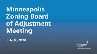 July 9, 2020 Zoning Board of Adjustment (FULL)