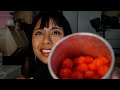 Hot cheetos minis asmr eating and tapping sounds