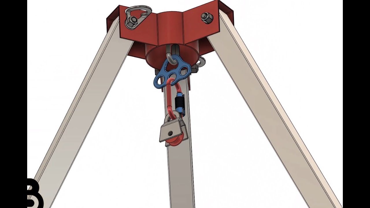 Aerospace Aluminum Tripod for Confined Space & Rescue Operations