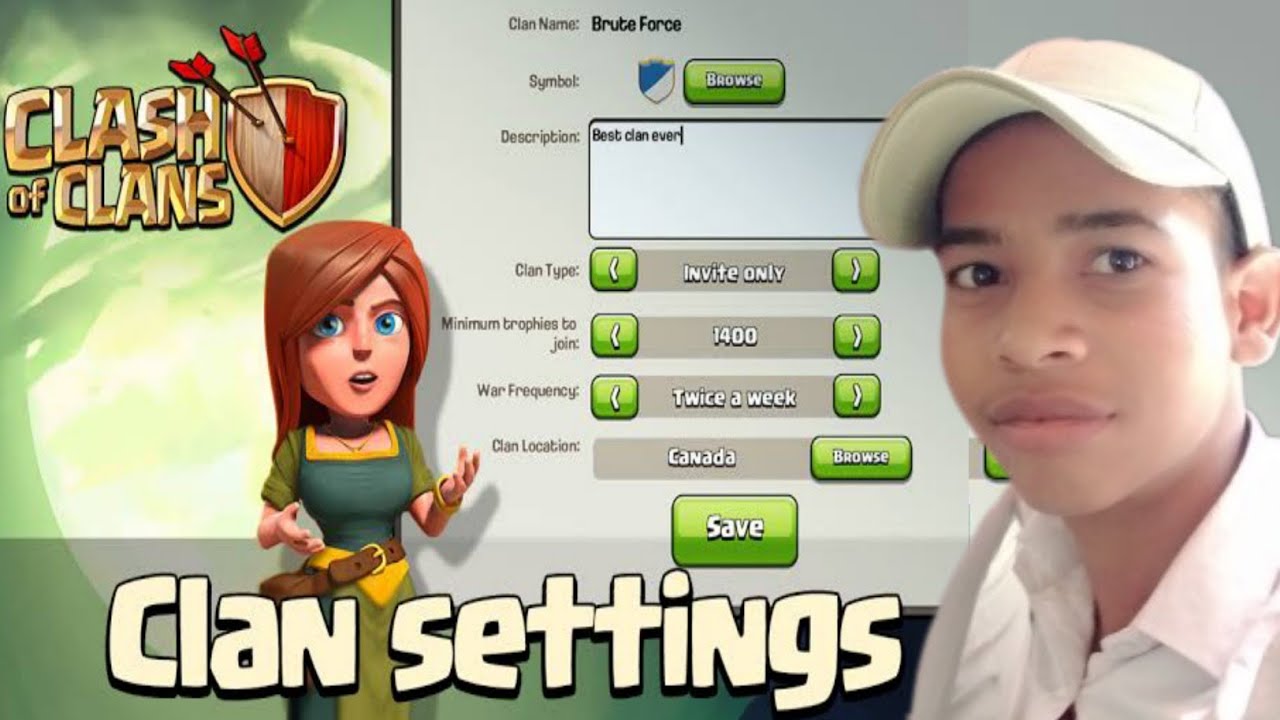 CLAN SETTING FOR MY CLAN | CLASH OF CLANS