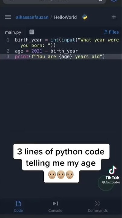 How To Calculate Age in Python | How's That Tech #shorts - YouTube