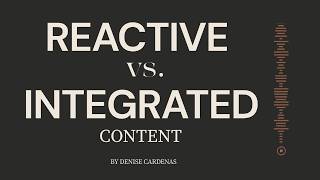 Reactive vs Integrated Content: How to Create Consistently Without Burning Out Profile
