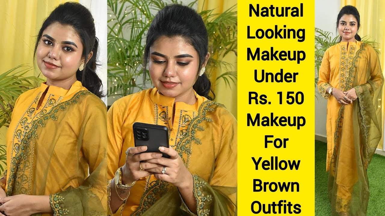 Diwali makeup 4-No foundation simple makeup under 150rs |Natural looking Longlasting makeup at 150rs