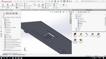 Forming Tool Using in SolidWorks Sheet Metal 2017