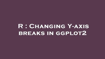 R : Changing Y-axis breaks in ggplot2