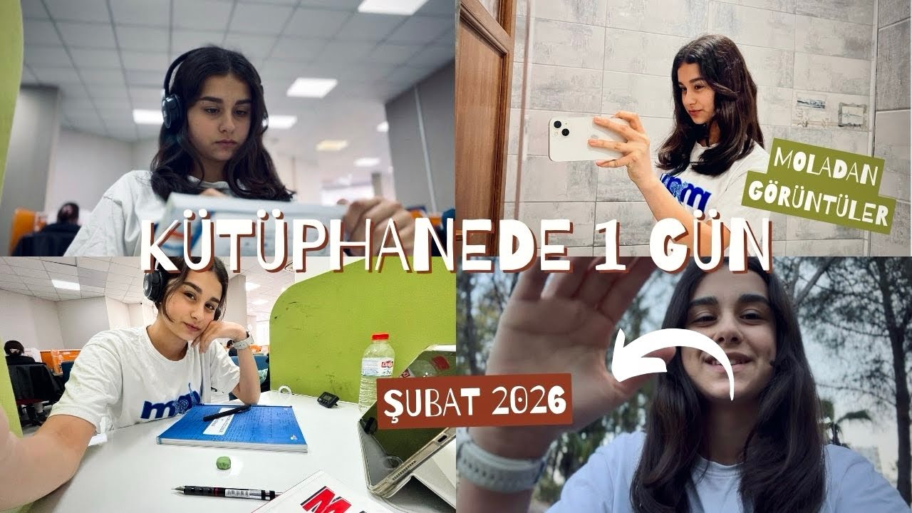 YKS 2027 | Kütüphanede verimli bir gün | +4 saat #yksgünlüğü #vlog 