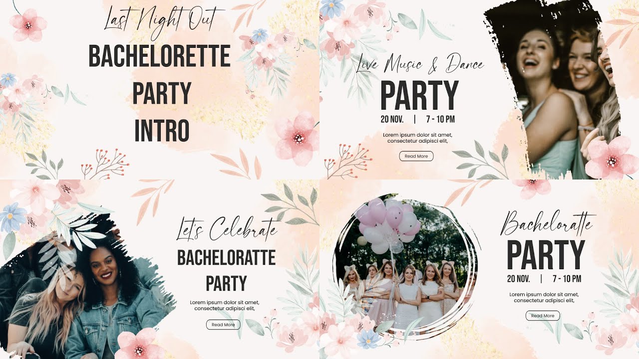 Bachelorette Party Intro After Effects Template | New Trend 2022 ...