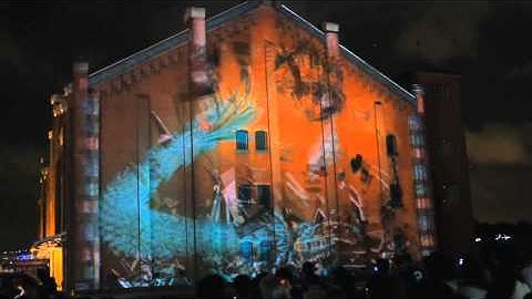 Aztec Legend. Projection Mapping at Akarenga, Yokohama, Japan by Telekinetic Media Lab