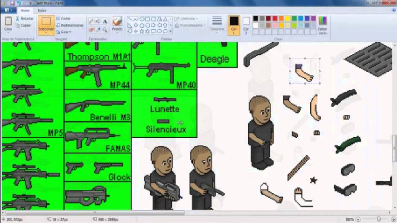 Habbo - Como coloca uma arma em seu Habbo - (Simples) Win7 - YouTube