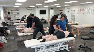 Professor Grace So Teaching Osteopathic Soft Tissue Therapy to DOMP Students at NAO Campus