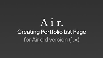 Air WordPress Theme(for v1.x only)  Guide - Portfolio list